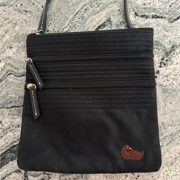 Dooney and Burke canvas crossbody bag - Picture 1 of 3